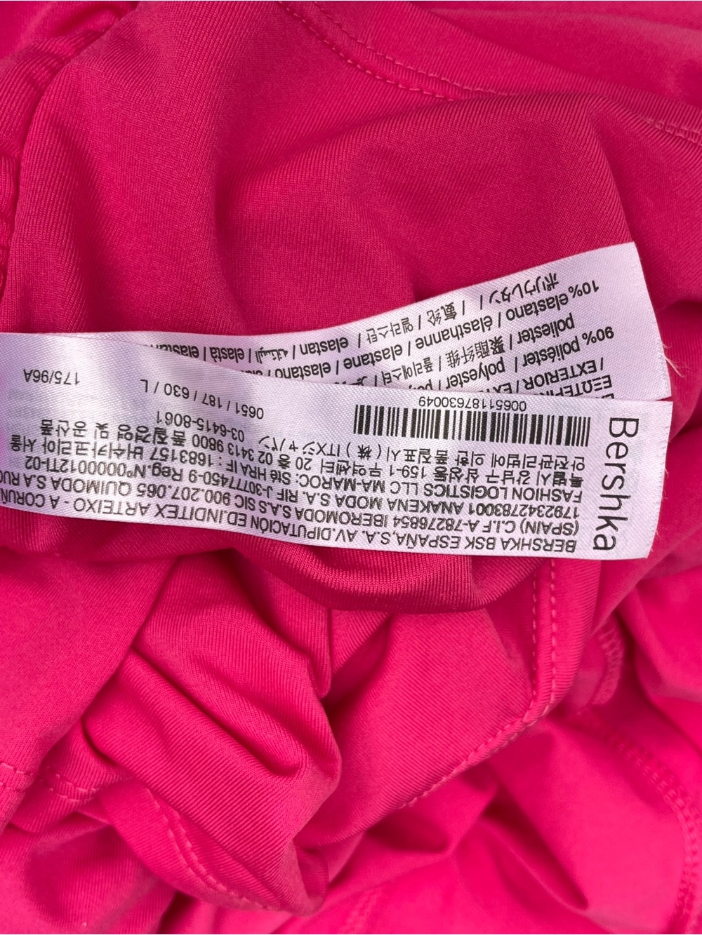 Bershka Fuchsia Pink Strapless Ruffled Midi Dress Y2K Size L - Picture 9 of 10